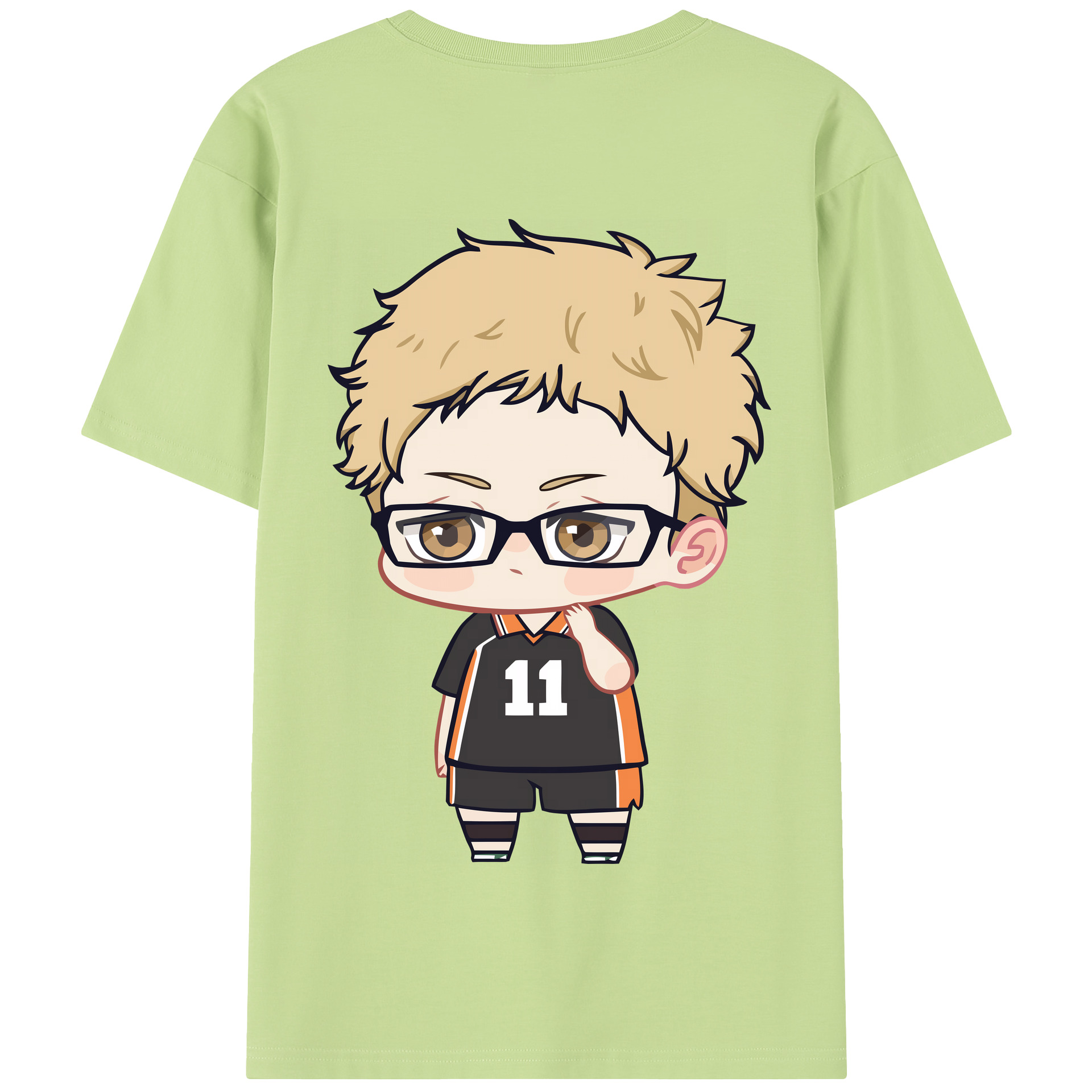 （画像用） ハイキュー!! Haikyu!! 綿100％半袖Tシャツ（背面プリント）